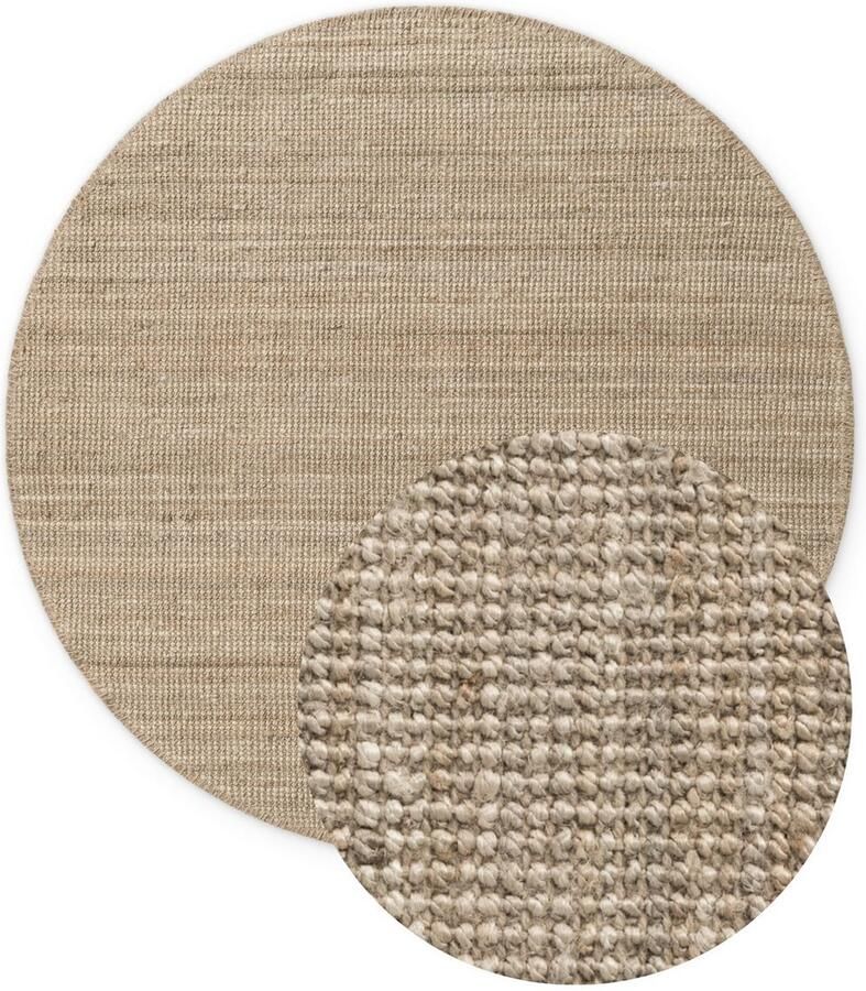 HANSE Home Vloerkleed Jaipur jute tapijt als loper en rond 100% natuurlijke vezel woonkamer eetkamer slaapkamer grs - Foto 9