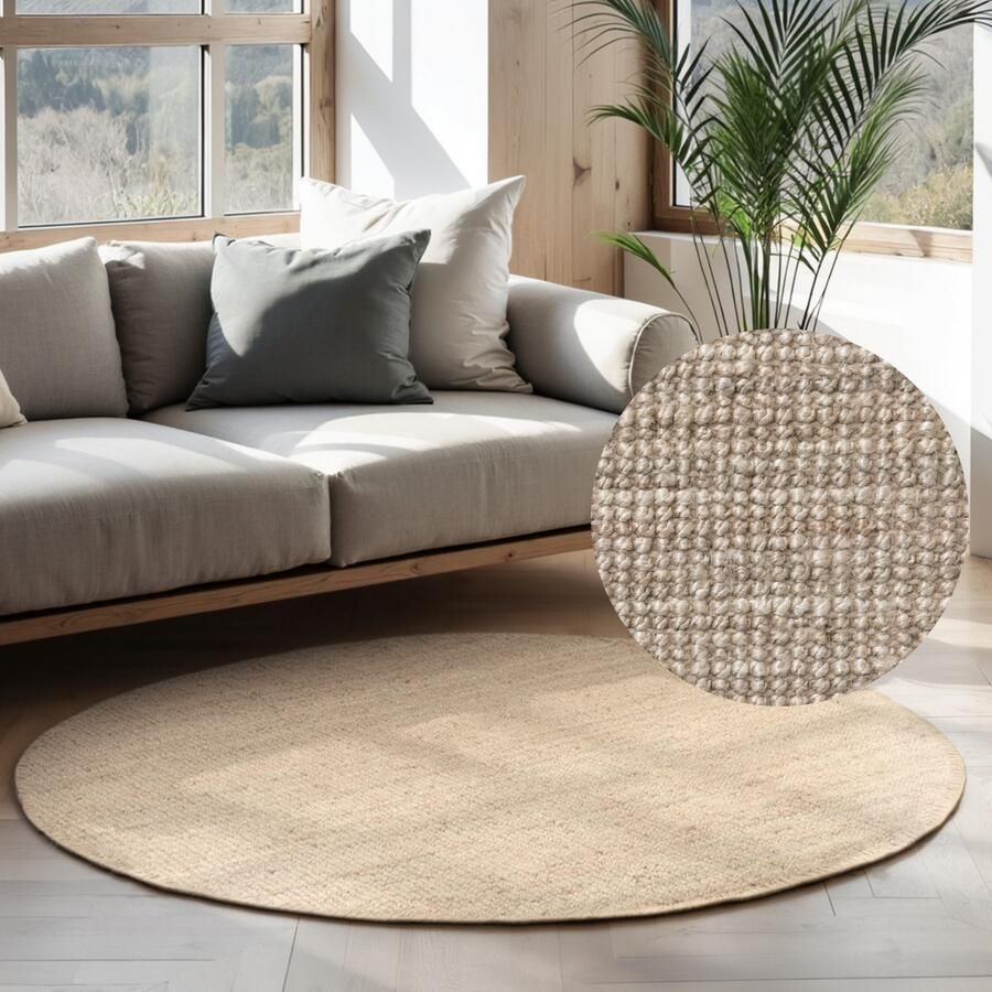 HANSE Home Vloerkleed Jaipur jute tapijt als loper en rond 100% natuurlijke vezel woonkamer eetkamer slaapkamer grs - Foto 9