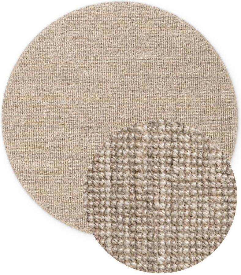 HANSE Home Vloerkleed Jaipur jute tapijt als loper en rond 100% natuurlijke vezel woonkamer eetkamer slaapkamer grs