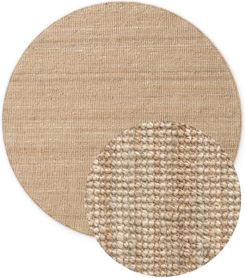 HANSE Home Vloerkleed Jaipur jute tapijt als loper en rond 100% natuurlijke vezel woonkamer eetkamer slaapkamer grs - Foto 9