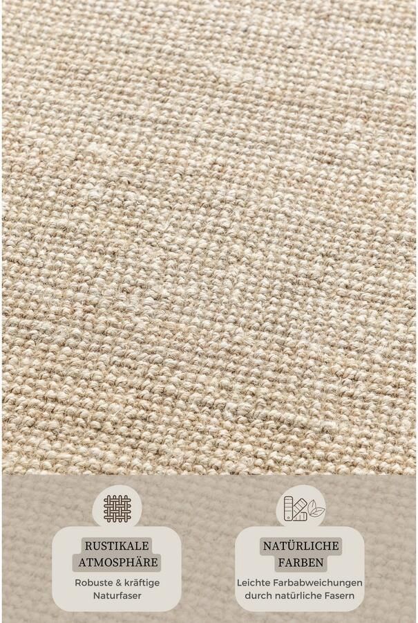 HANSE Home Vloerkleed Jaipur jute tapijt als loper en rond 100% natuurlijke vezel woonkamer eetkamer slaapkamer grs - Foto 5