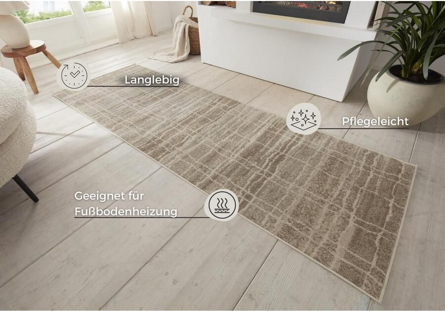 HANSE Home Vloerkleed Jord Kortpolig loper vintage woonkamer slaapkamer eetkamer gang - Foto 4