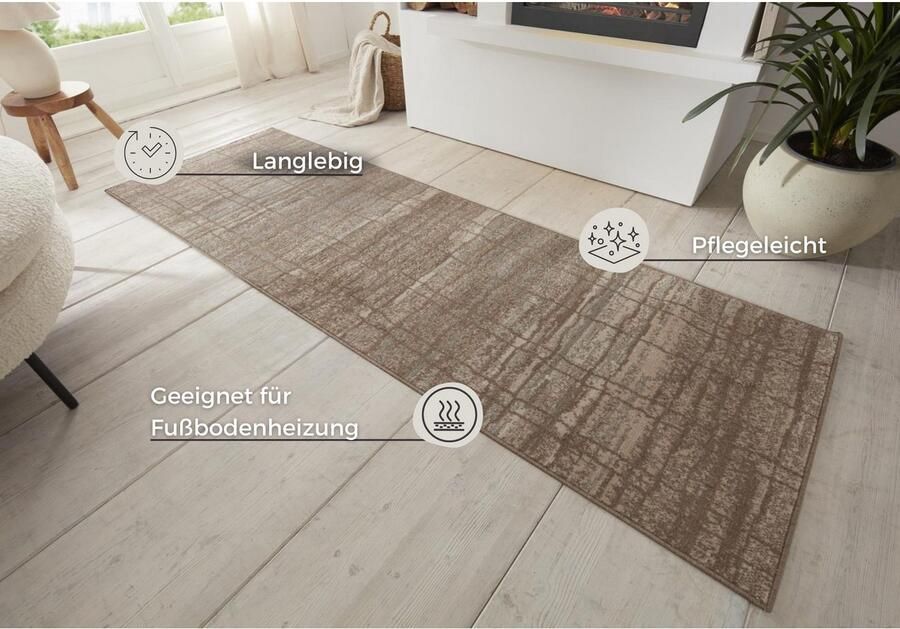 HANSE Home Vloerkleed Jord Kortpolig loper vintage woonkamer slaapkamer eetkamer gang - Foto 3