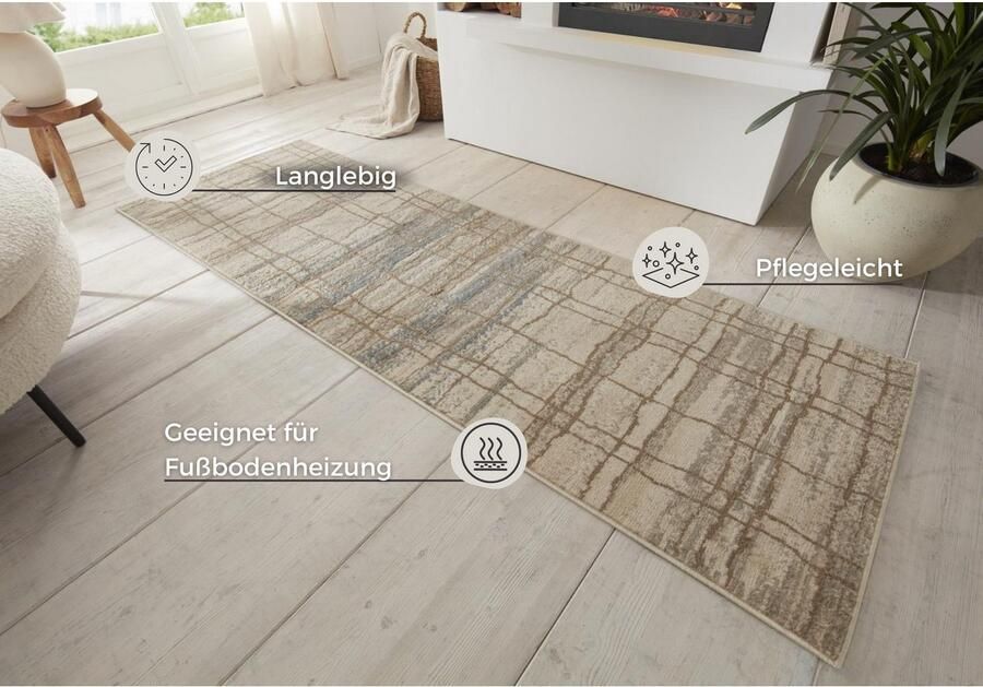 HANSE Home Vloerkleed Jord Kortpolig loper vintage woonkamer slaapkamer eetkamer gang - Foto 2