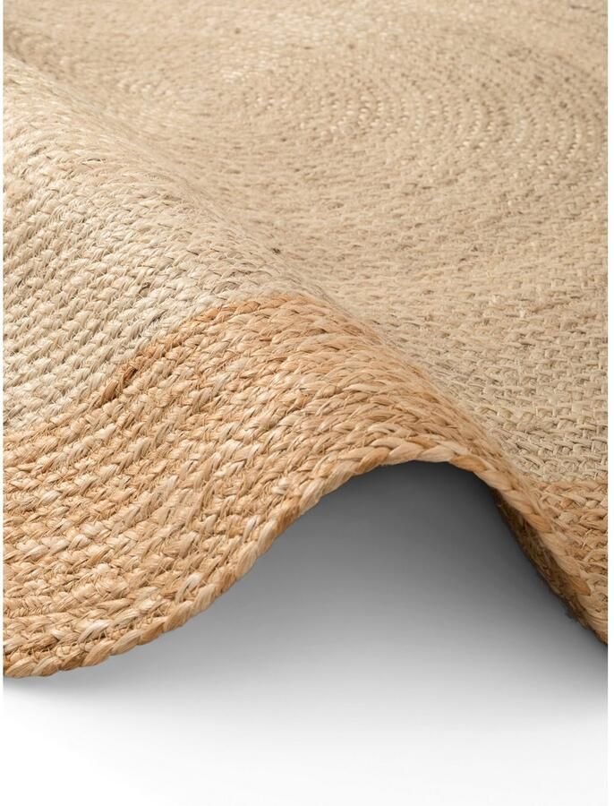 HANSE Home Vloerkleed Jutta jute tapijt 100% jutevezel natuur woonkamer eetkamer gang boho scandi - Foto 7