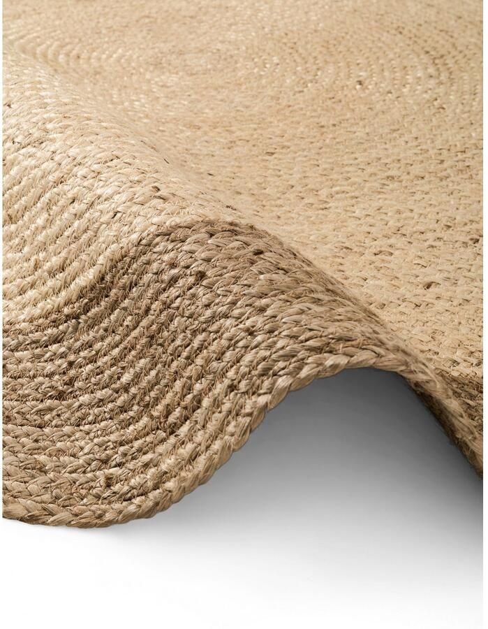 HANSE Home Vloerkleed Jutta jute tapijt 100% jutevezel natuur woonkamer eetkamer gang boho scandi - Foto 2