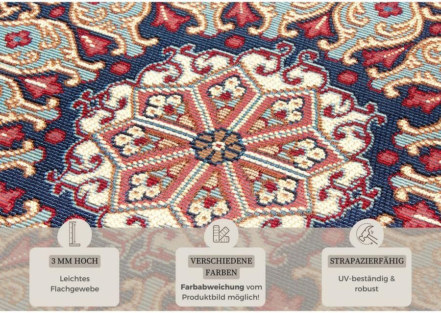 HANSE Home Vloerkleed Kadi In-& Outdoor Tapijt Weerbestendig Balkon Tuin Woonkamer Orient - Foto 2