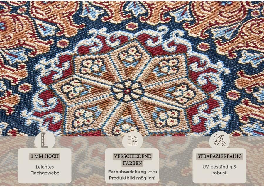 HANSE Home Vloerkleed Kadi In-& Outdoor Tapijt Weerbestendig Balkon Tuin Woonkamer Orient - Foto 2