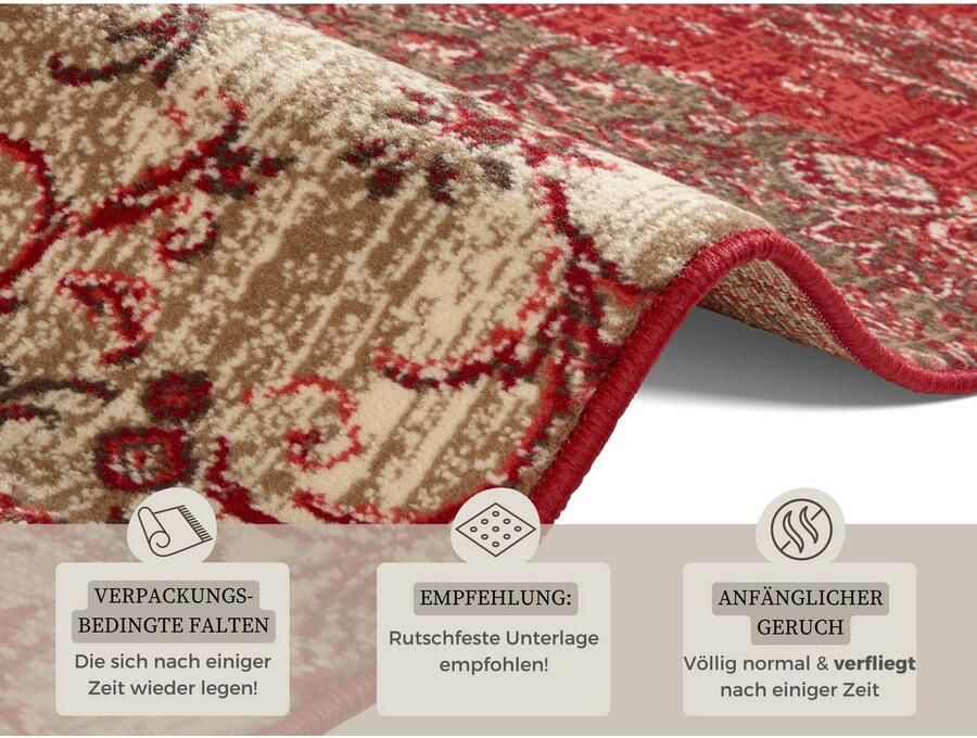 HANSE Home Vloerkleed Kirie Patchwork korte pool loper modern vintage woonkamer hal - Foto 3