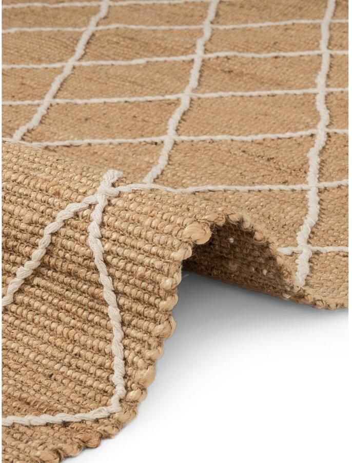HANSE Home Vloerkleed Kunu jute tapijt Natuurlijke vezels jute met katoen woonkamer hal gang boho scandi - Foto 3