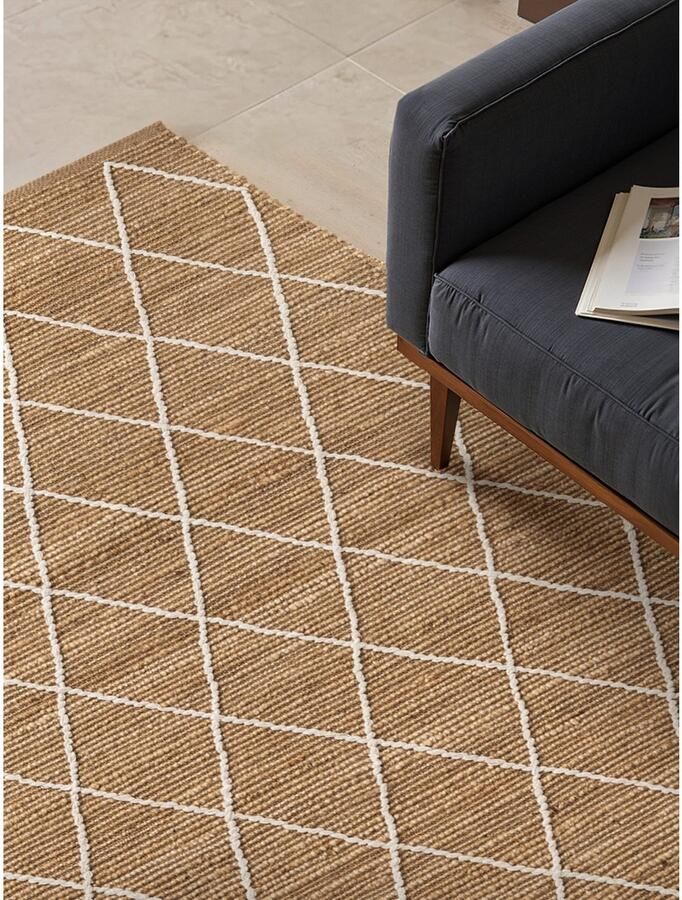 HANSE Home Vloerkleed Kunu jute tapijt Natuurlijke vezels jute met katoen woonkamer hal gang boho scandi - Foto 4