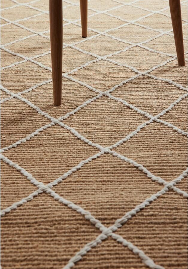 HANSE Home Vloerkleed Kunu jute tapijt Natuurlijke vezels jute met katoen woonkamer hal gang boho scandi - Foto 8