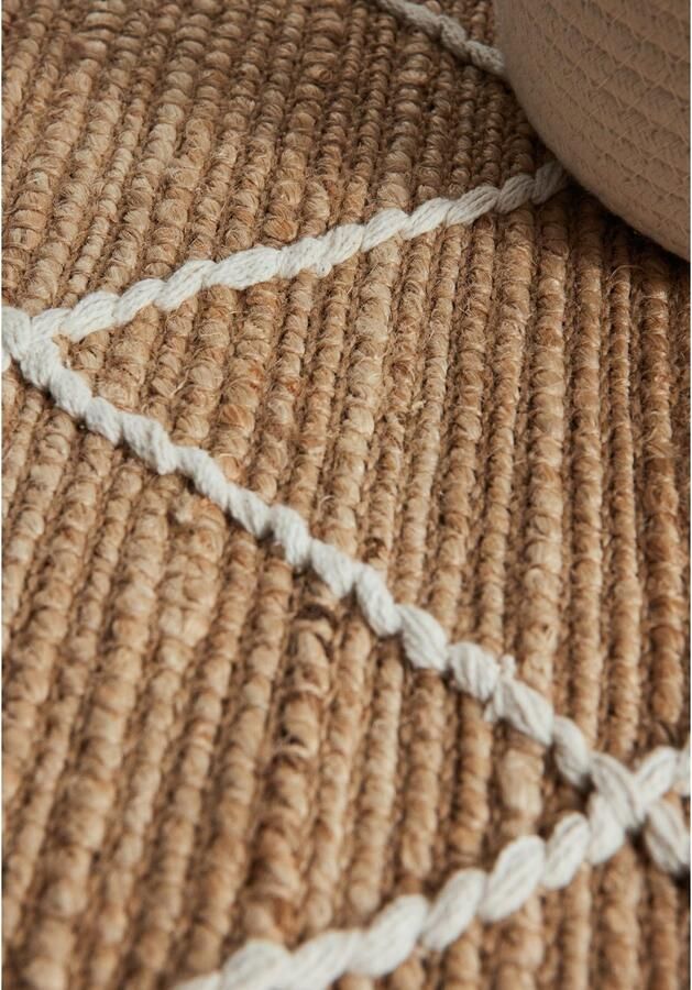 HANSE Home Vloerkleed Kunu jute tapijt Natuurlijke vezels jute met katoen woonkamer hal gang boho scandi - Foto 6