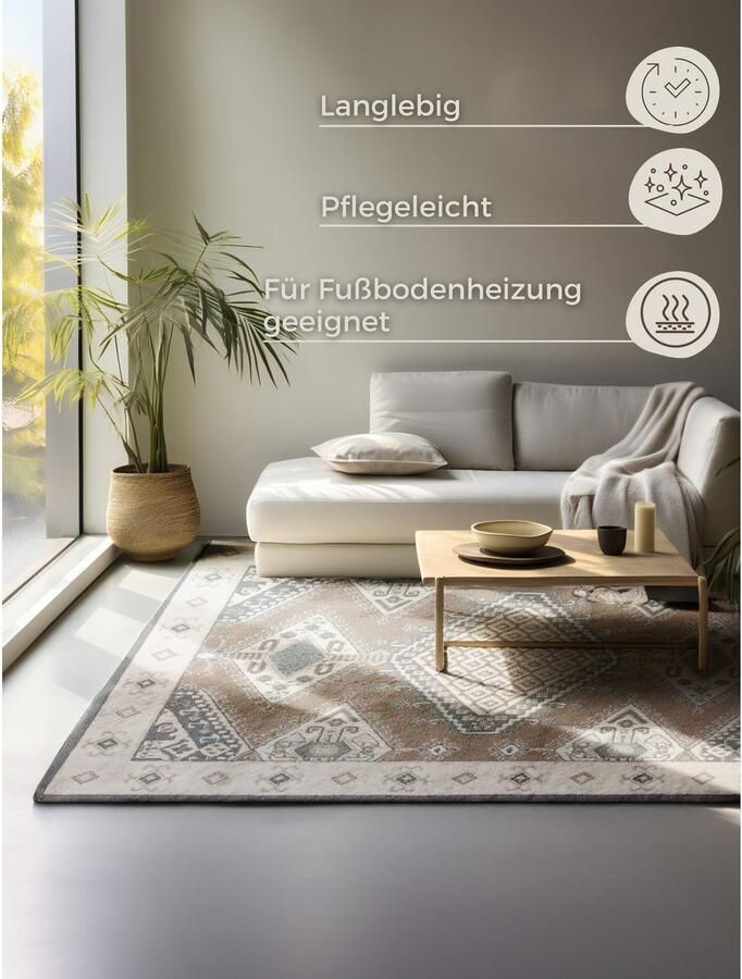 HANSE Home Vloerkleed Lakan Orient look slijtvast onderhoudsvriendelijk robuust - Foto 2