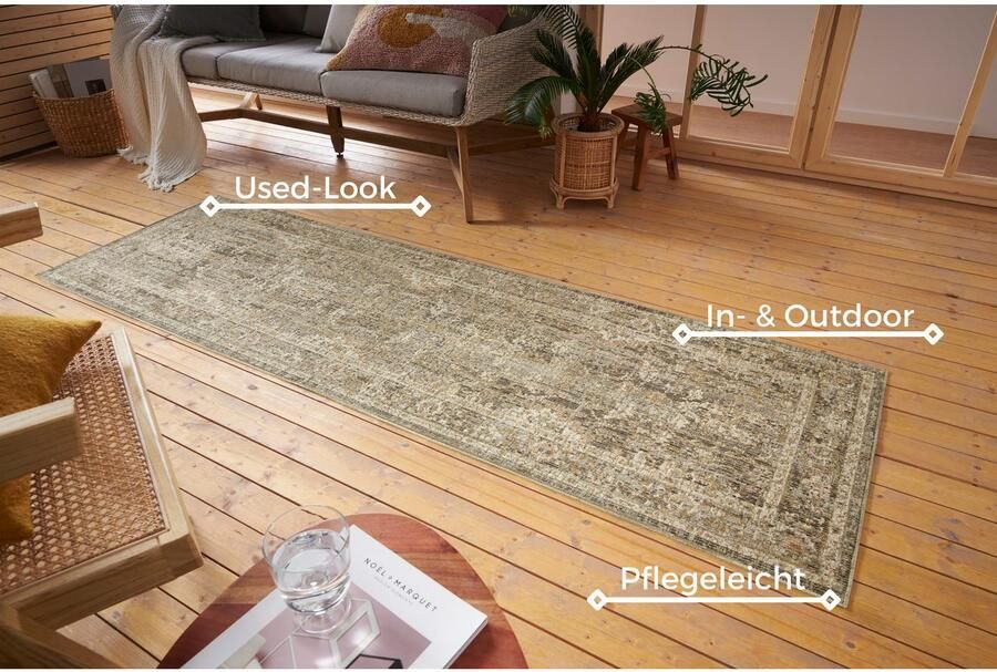 HANSE Home Vloerkleed LUXOR In-& outdoor loper weerbestendig balkon woonkamer oriënt - Foto 6