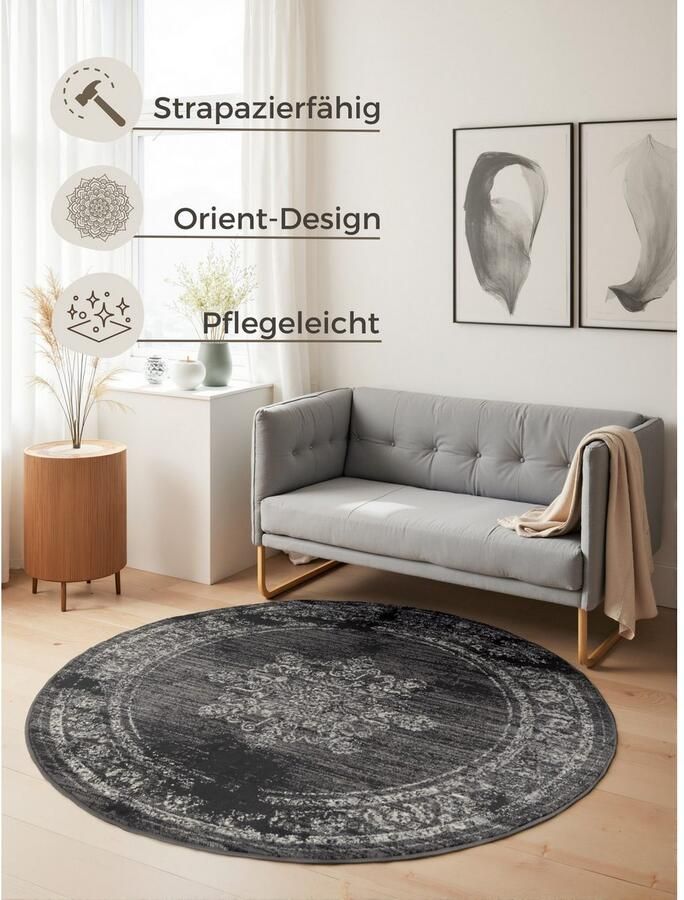 HANSE Home Vloerkleed Lydia Woonkamer slaapkamer gang kortpolig oosters vintage zacht - Foto 2