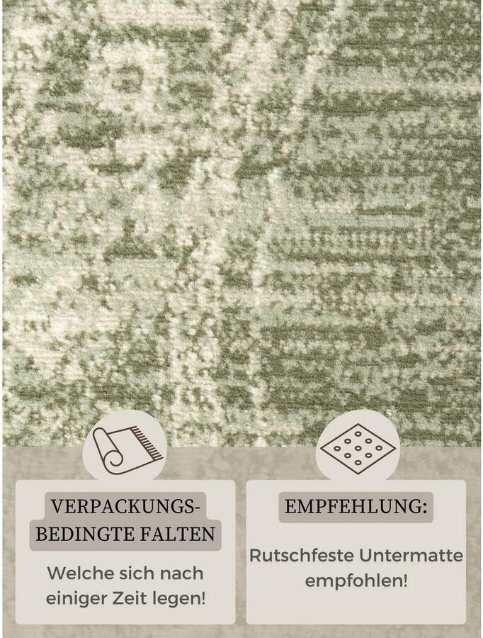 HANSE Home Vloerkleed Lydia Woonkamer slaapkamer gang kortpolig oosters vintage zacht - Foto 4