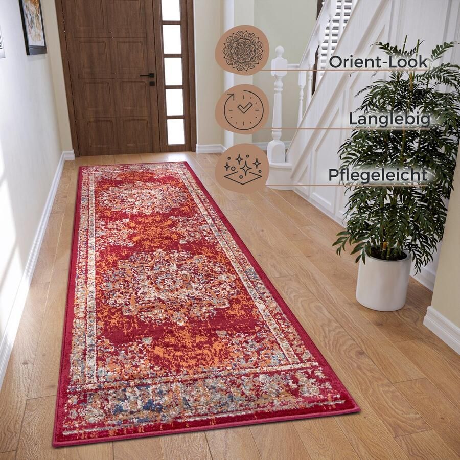 HANSE Home Vloerkleed Maderno Loper oosters kortpolig woonkamer slaapkamer eetkamer - Foto 2