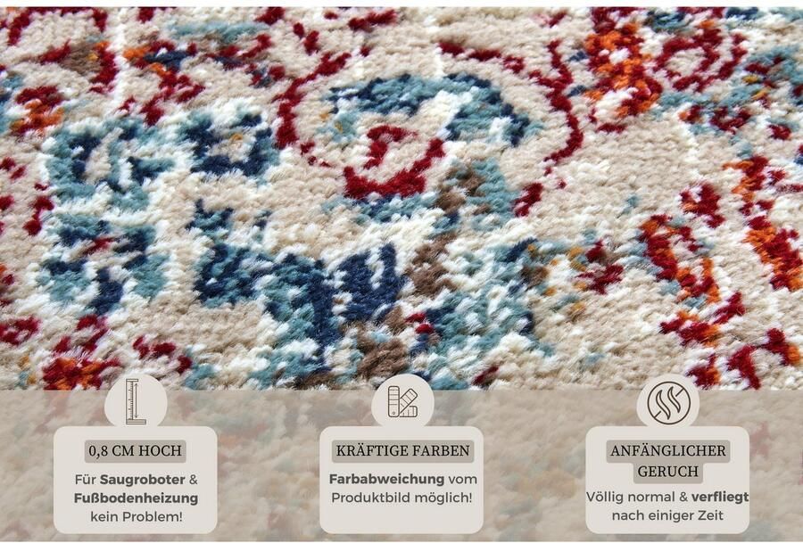 HANSE Home Vloerkleed Maderno Oriëntaals oriënt korte pool woonkamer slaapkamer eetkamer - Foto 4