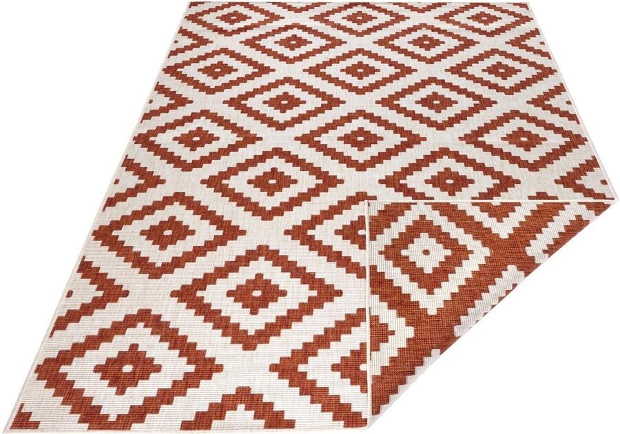 HANSE Home Vloerkleed Malta tweezijdig te gebruiken kleed Binnen- en buitengebruik weerbestendig balkon terras ruit loper woonkamer - Foto 10