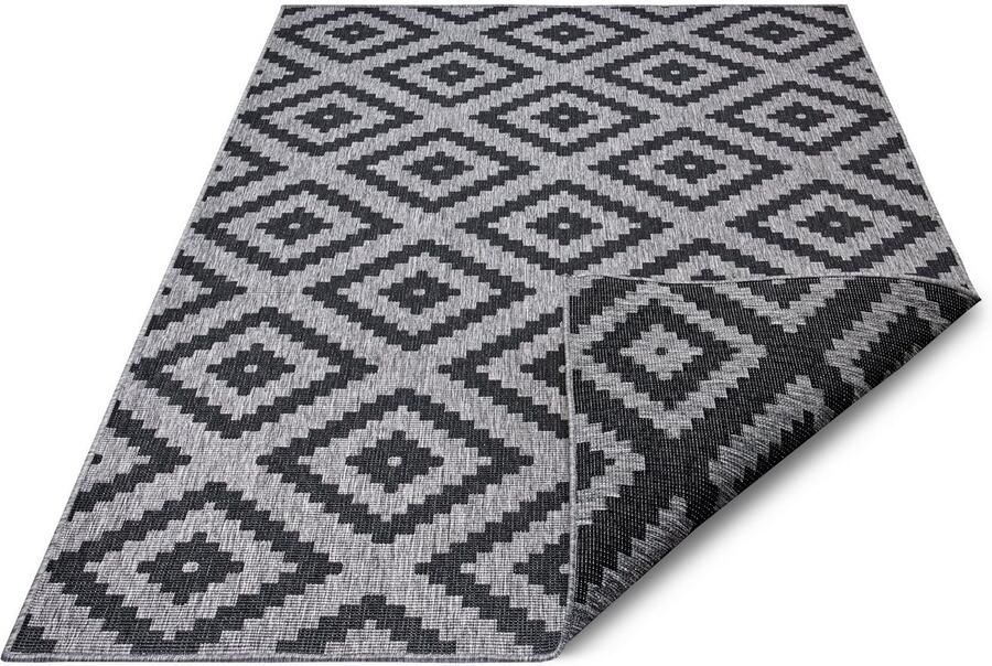 HANSE Home Vloerkleed Malta tweezijdig te gebruiken kleed Binnen- en buitengebruik weerbestendig balkon terras ruit loper woonkamer - Foto 13