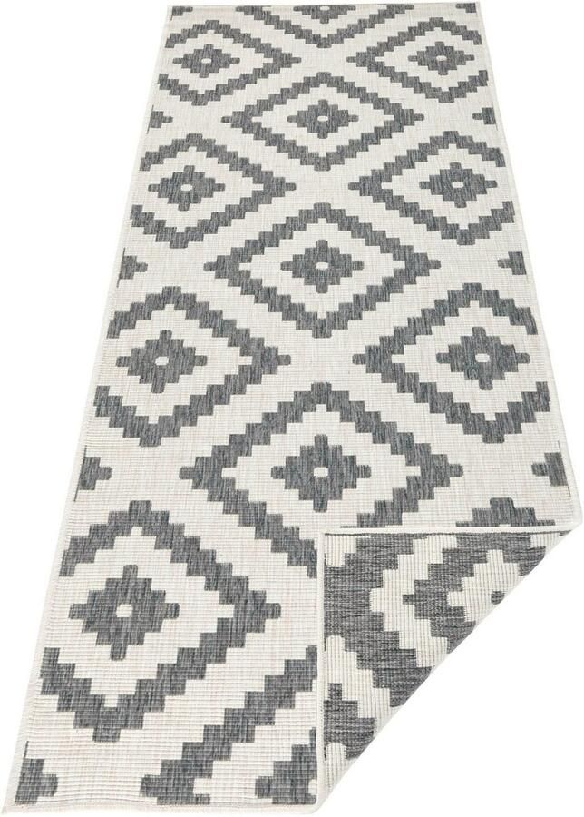 HANSE Home Vloerkleed Malta tweezijdig te gebruiken kleed Binnen- en buitengebruik weerbestendig balkon terras ruit loper woonkamer - Foto 9