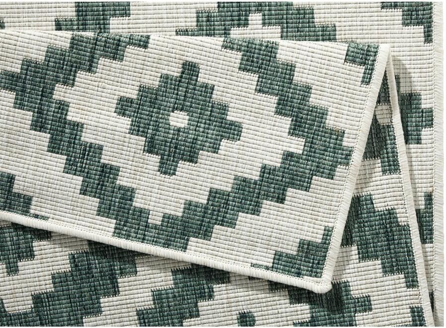 HANSE Home Vloerkleed Malta tweezijdig te gebruiken kleed Binnen- en buitengebruik weerbestendig balkon terras ruit loper woonkamer - Foto 3