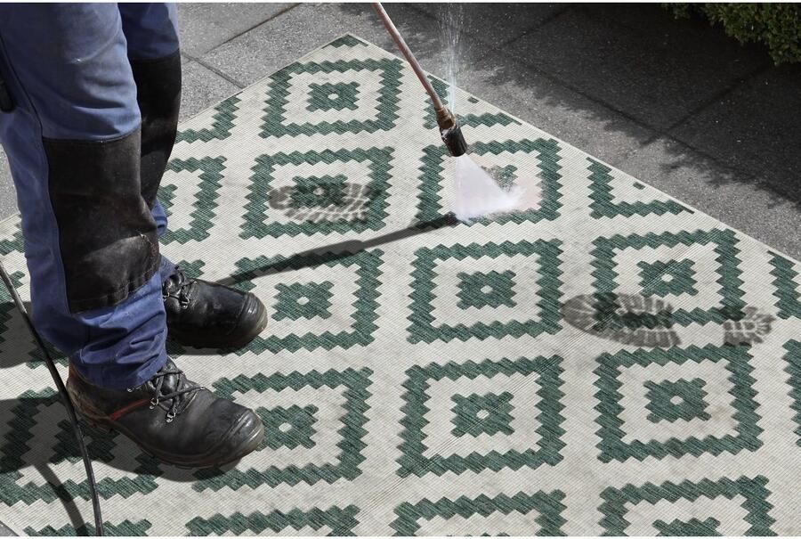 HANSE Home Vloerkleed Malta tweezijdig te gebruiken kleed Binnen- en buitengebruik weerbestendig balkon terras ruit loper woonkamer - Foto 12