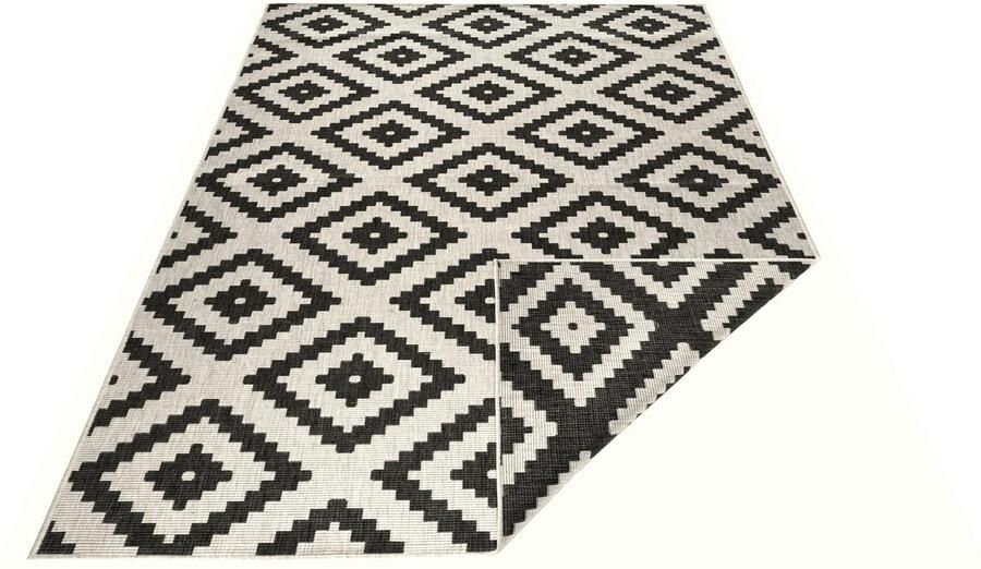 HANSE Home Vloerkleed Malta tweezijdig te gebruiken kleed Binnen- en buitengebruik weerbestendig balkon terras ruit loper woonkamer - Foto 15