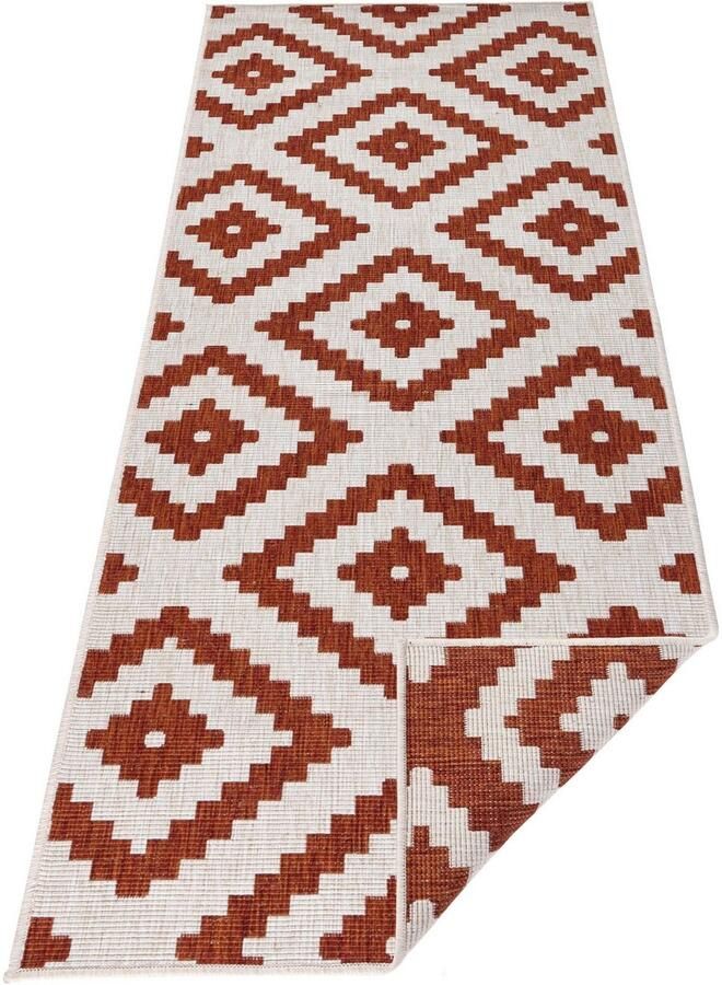 HANSE Home Vloerkleed Malta tweezijdig te gebruiken kleed Binnen- en buitengebruik weerbestendig balkon terras ruit loper woonkamer - Foto 4