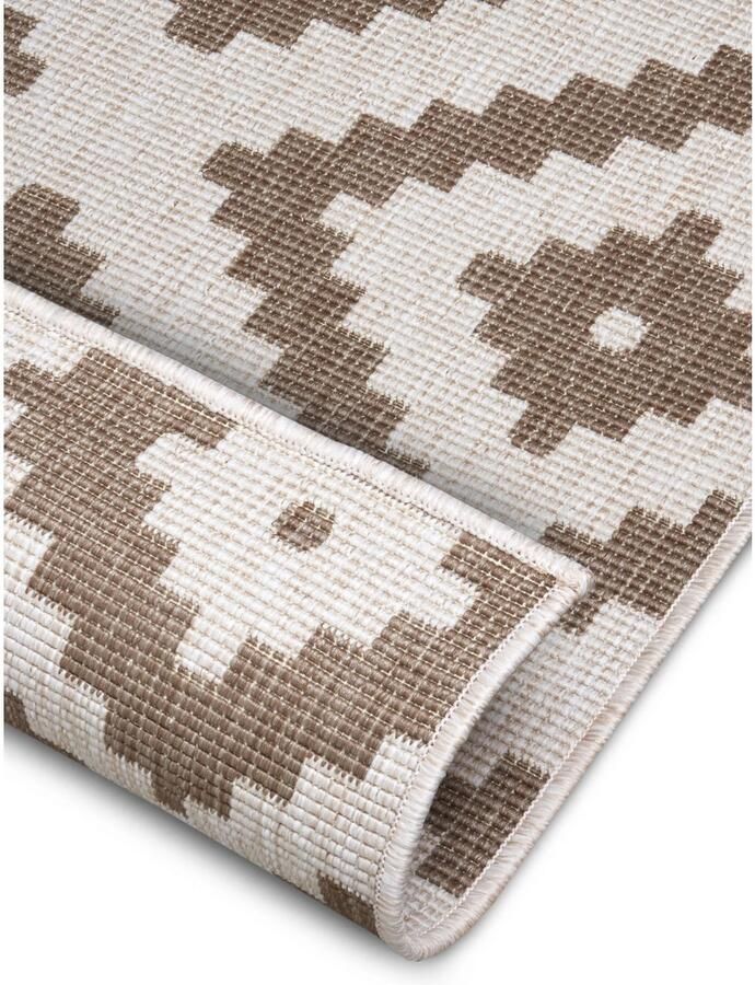 HANSE Home Vloerkleed Malta tweezijdig te gebruiken kleed Binnen- en buitengebruik weerbestendig balkon terras ruit loper woonkamer - Foto 4