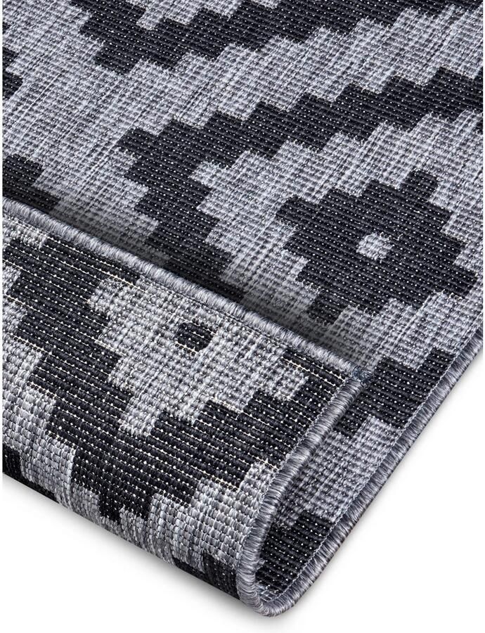 HANSE Home Vloerkleed Malta tweezijdig te gebruiken kleed Binnen- en buitengebruik weerbestendig balkon terras ruit loper woonkamer - Foto 3