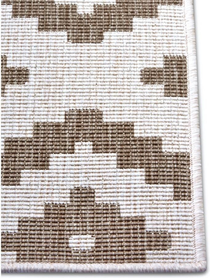 HANSE Home Vloerkleed Malta tweezijdig te gebruiken kleed Binnen- en buitengebruik weerbestendig balkon terras ruit loper woonkamer - Foto 6