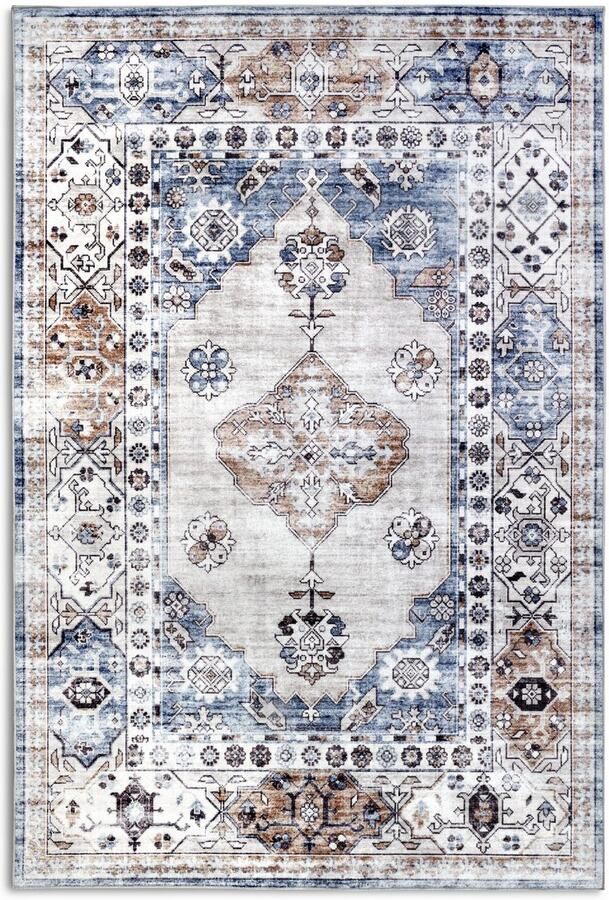 HANSE Home Vloerkleed Meridiem Kortpolig antislip oriënt vintage klassiek woonkamer gang - Foto 7