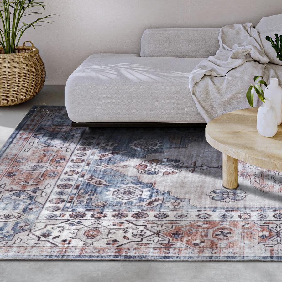 HANSE Home Vloerkleed Meridiem Kortpolig antislip oriënt vintage klassiek woonkamer gang - Foto 2