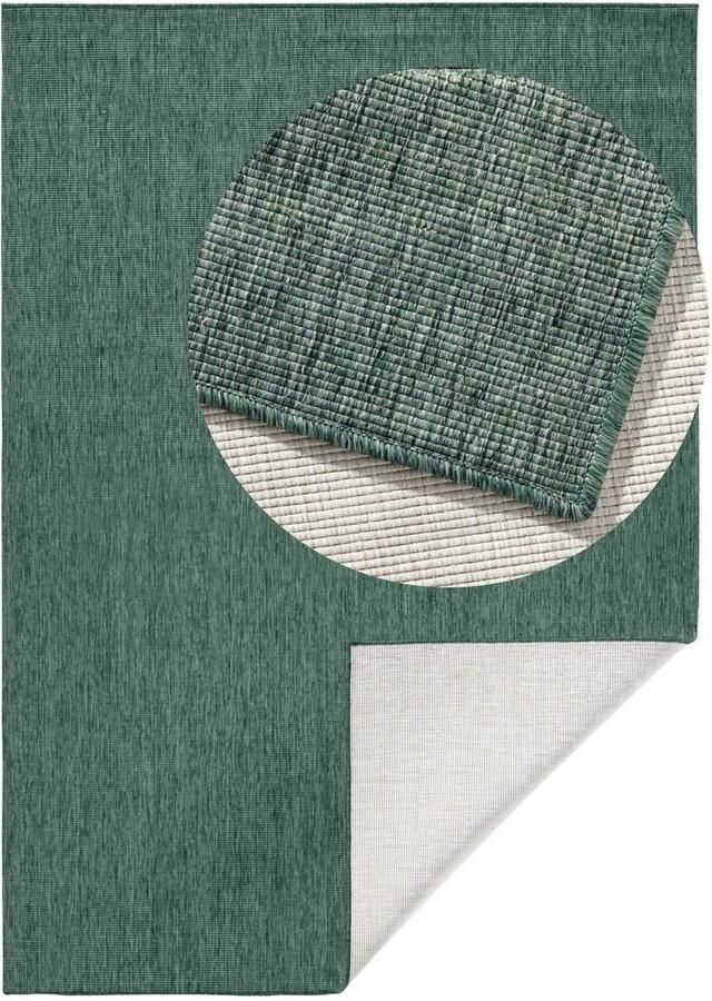 HANSE Home Vloerkleed Miami omkeerbaar tapijt Binnen- en buitengebruik weerbestendig balkon loper woonkamer waterbestendig - Foto 5