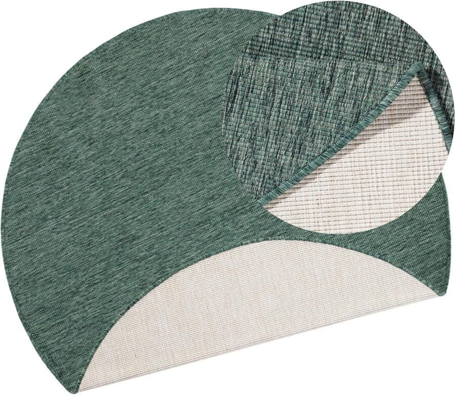 HANSE Home Vloerkleed Miami omkeerbaar tapijt Geschikt voor binnen en buiten weerbestendig balkon tuin woonkamer waterbestendig - Foto 2