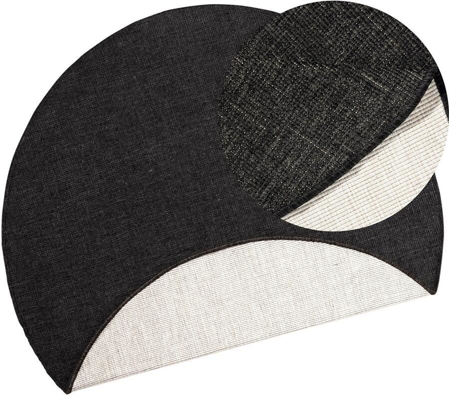 HANSE Home Vloerkleed Miami omkeerbaar tapijt Geschikt voor binnen en buiten weerbestendig balkon tuin woonkamer waterbestendig - Foto 2