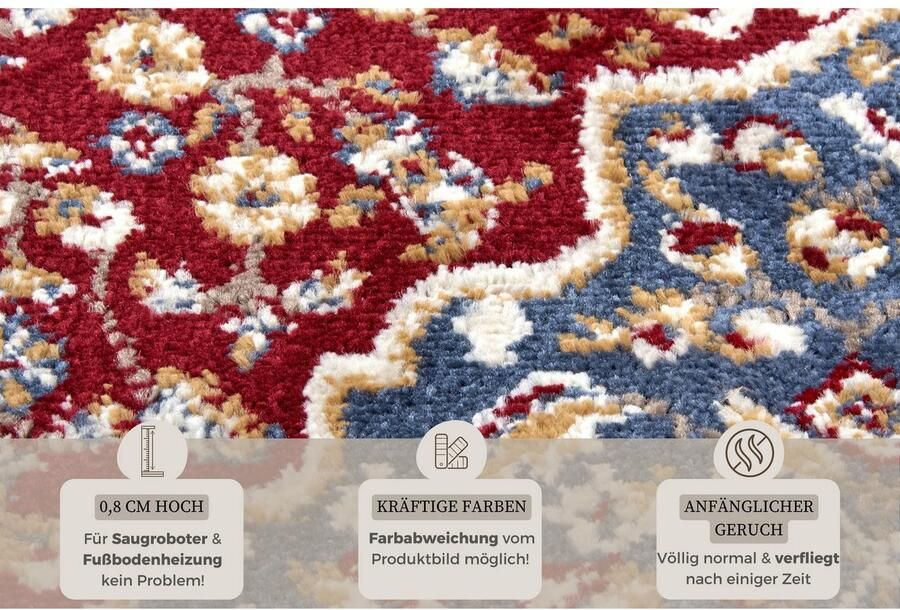 HANSE Home Vloerkleed Mochi Loper oosters kortpolig woonkamer slaapkamer eetkamer - Foto 3