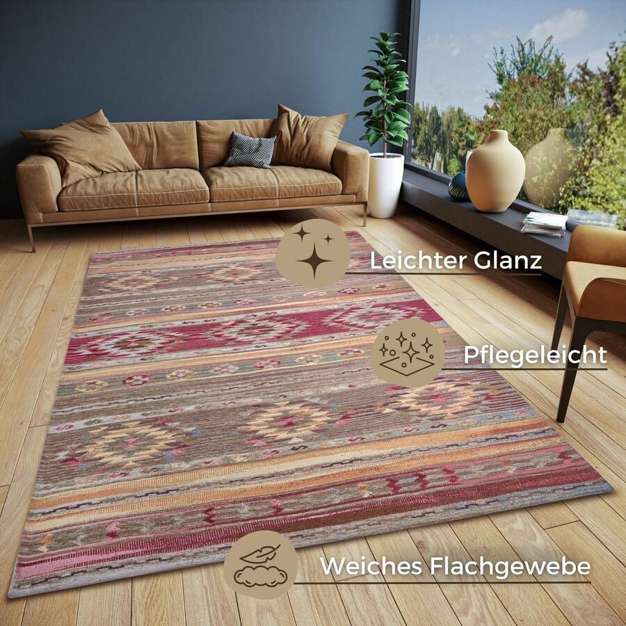 HANSE Home Vloerkleed Necla slijtbestendig onderhoudsvriendelijk robuust antislip