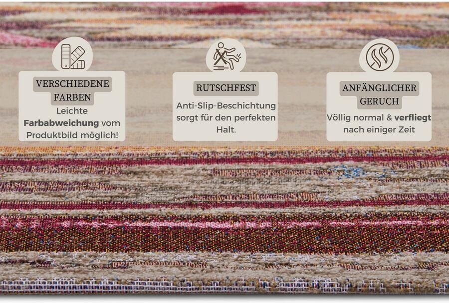 HANSE Home Vloerkleed Necla slijtbestendig onderhoudsvriendelijk robuust antislip - Foto 4