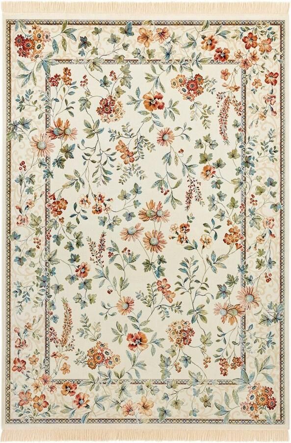 HANSE Home Vloerkleed Orient Flowers Korte pool met franjes Orient woonkamer slaapkamer eetkamer - Foto 5