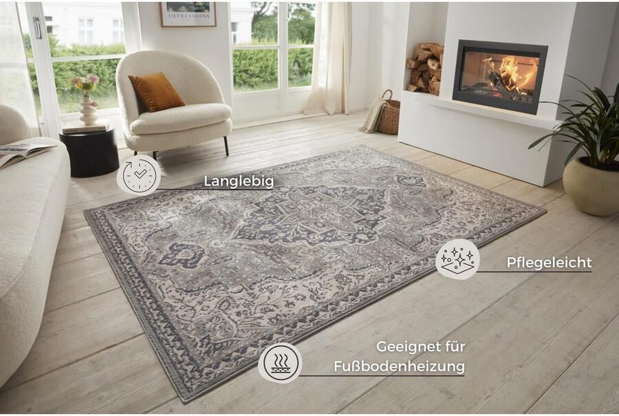 HANSE Home Vloerkleed Orken Korte pool loper oriënt vintage woonkamer slaapkamer eetkamer
