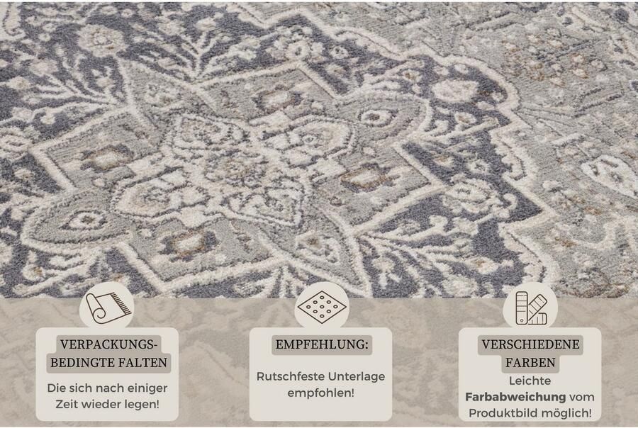 HANSE Home Vloerkleed Orken Korte pool loper oriënt vintage woonkamer slaapkamer eetkamer - Foto 3