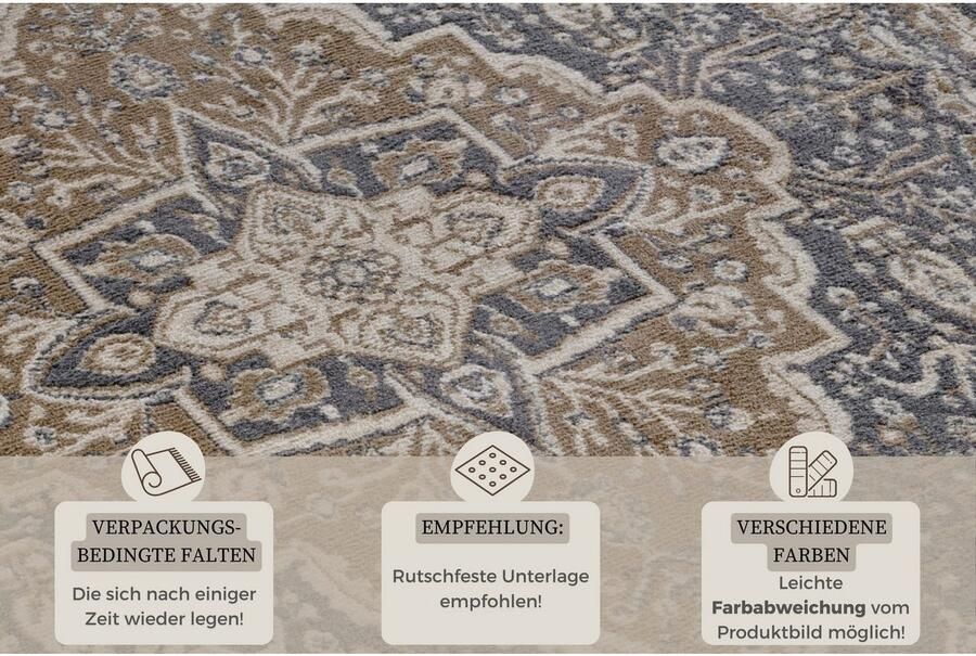 HANSE Home Vloerkleed Orken Korte pool loper oriënt vintage woonkamer slaapkamer eetkamer - Foto 5