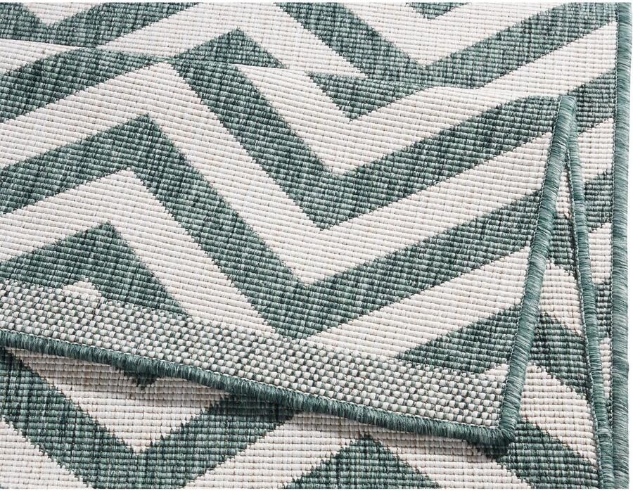 HANSE Home Vloerkleed Palma tweezijdig te gebruiken kleed Binnen- en buitengebruik weerbestendig balkon loper woonkamer waterbestendig - Foto 3