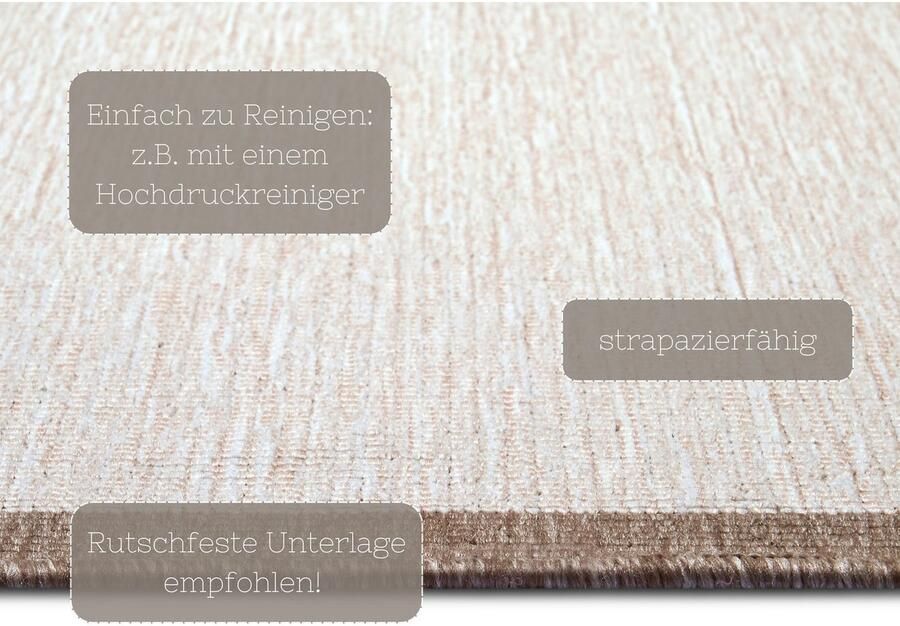 HANSE Home Vloerkleed Panama tweezijdig te gebruiken kleed Binnen- en buitengebruik weerbestendig balkon loper woonkamer waterbestendig - Foto 8