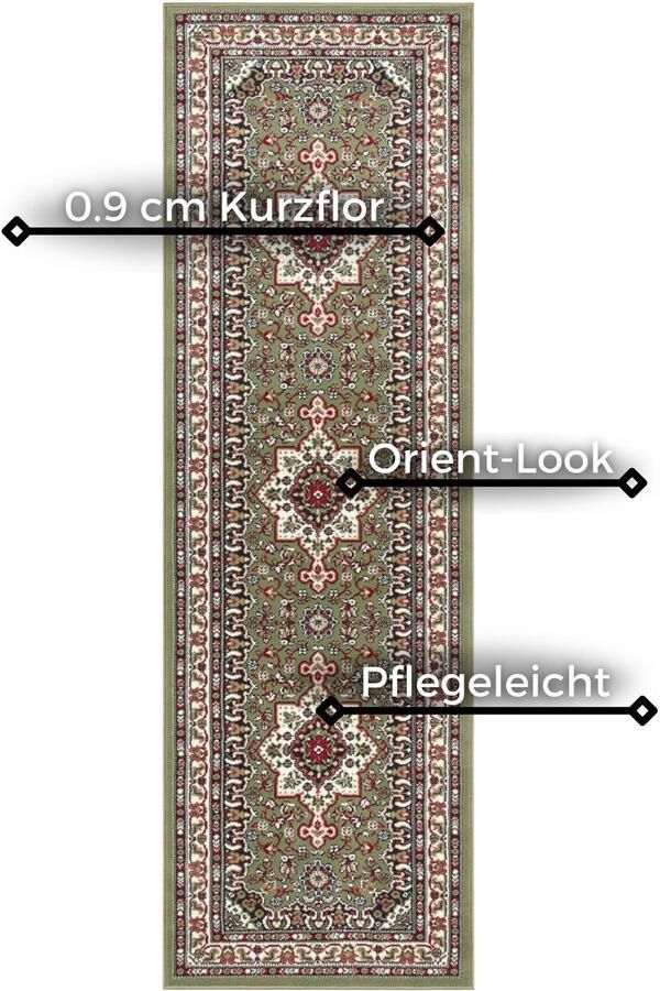 HANSE Home Vloerkleed Parun Täbriz Kortpolig orient loper vintage eetkamer woonkamer gang - Foto 5