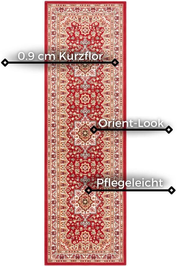 HANSE Home Vloerkleed Parun Täbriz Kortpolig orient loper vintage eetkamer woonkamer gang - Foto 4