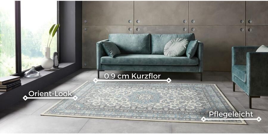 HANSE Home Vloerkleed Parun Täbriz Kortpolig orient loper vintage eetkamer woonkamer gang - Foto 6